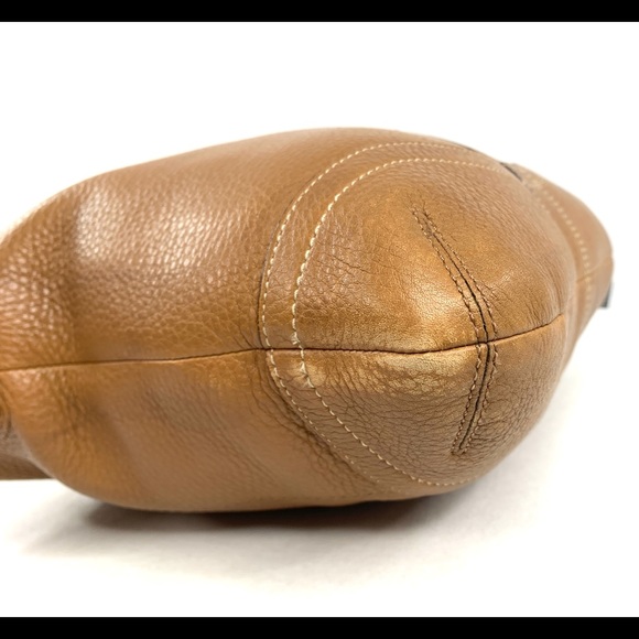 COACH Legacy F10941 Camel Brown Leather Medium Shoulder Duffle Bag Purse - Picture 10 of 10